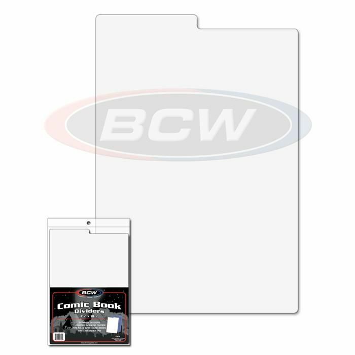 BCW Comic Book Tall / Indexing / Regular DIVIDERS Write-on High Quality