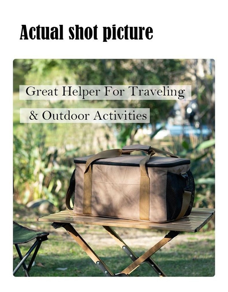 22L Versatile Tactical Camping Storage Bag ,Camping Cookware Organizer & Tool...