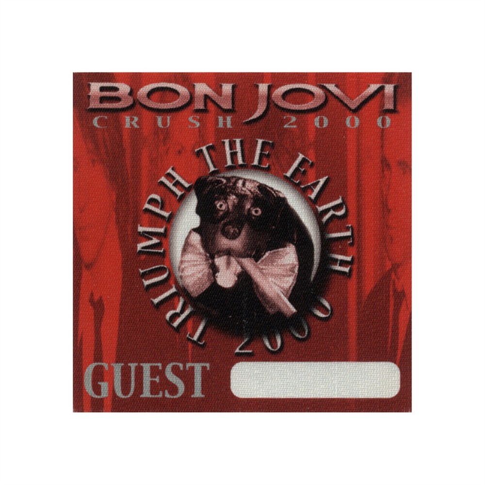 Bon Jovi 2000 Crush Concert Tour Guest Backstage Pass