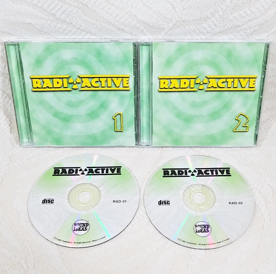 SOUND IDEAS RADIOACTIVE SOUND EFFECTS FX LIBRARY - 2 CD SET