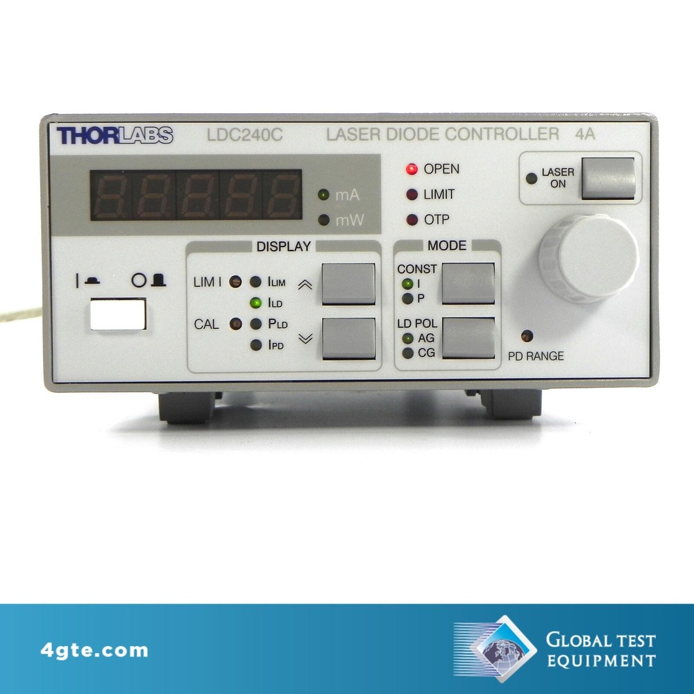 Thorlabs LDC240C Benchtop Laser Diode Controller, +/- 4A