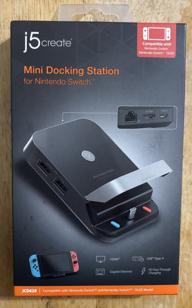 j5create Nintendo Switch Mini Docking Station (JCD620)... FREE S&H!