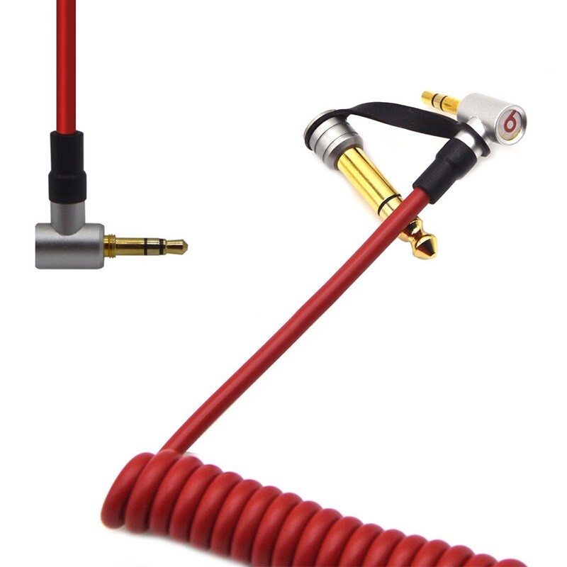 Cable Dr Shape Aux Replacement Pro Wire For Beats Detox Dre By Audio Cord Red