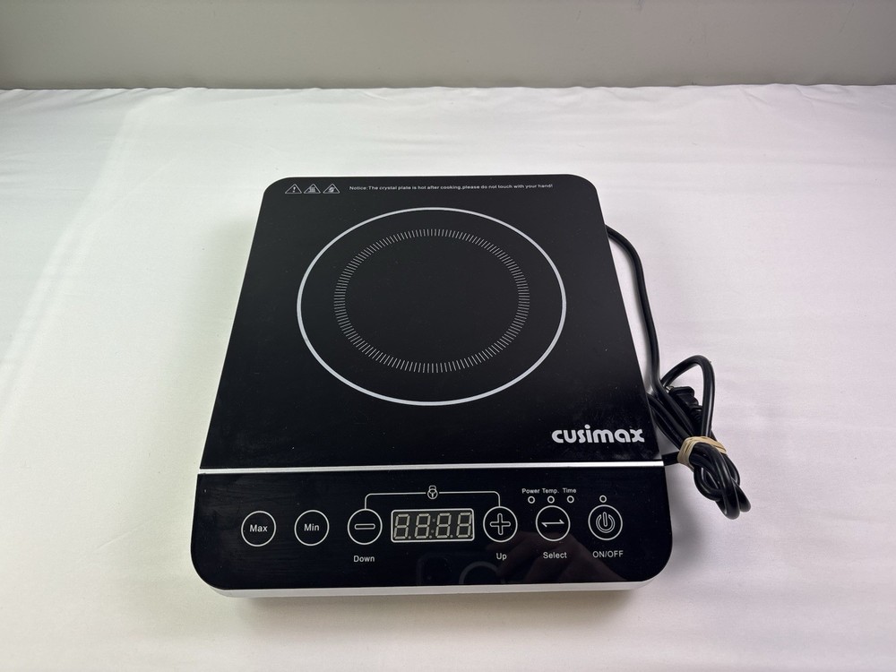 Cusimax Induction Burner w/ Timer, 10 Temp/9 Power Settings, CMIC-180B1
