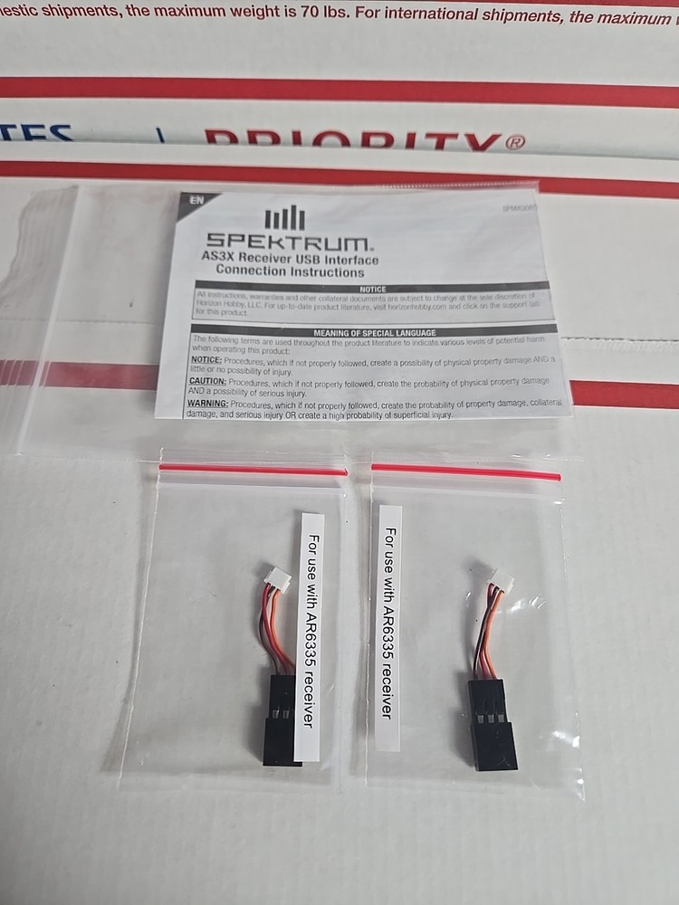 Spektrum AS3X Receiver USB Interface Connection  For Use With AR6335