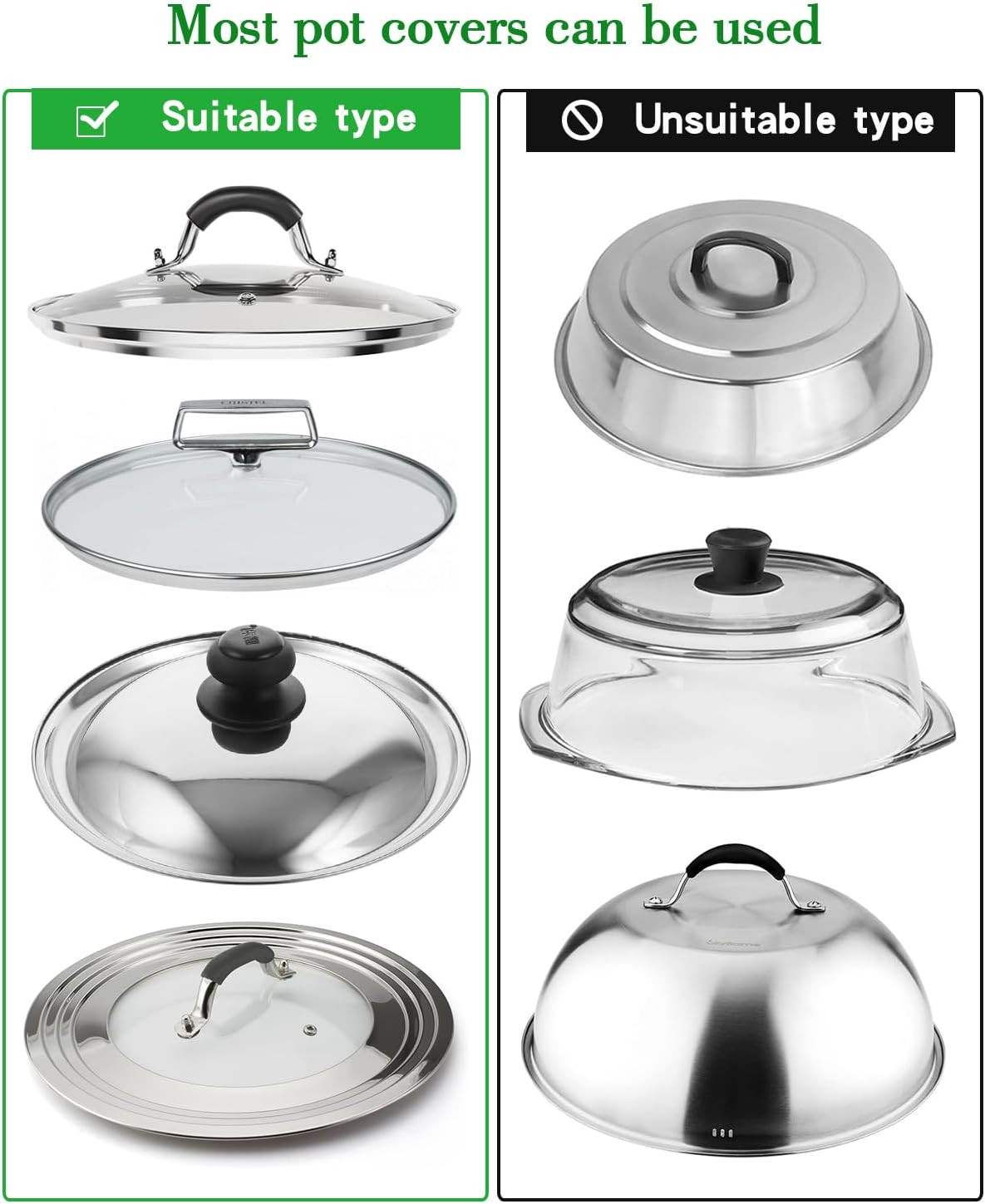 Pot Lid Organizer,304Stainless Steel Door Hanging Pot Lid Rack (Modern,Four-Laye