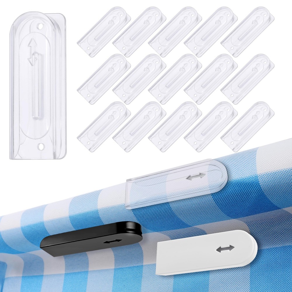 Tablecloth Clips,Transparent Table Cloth Holder Clips,Self-Adhesive Windproof...