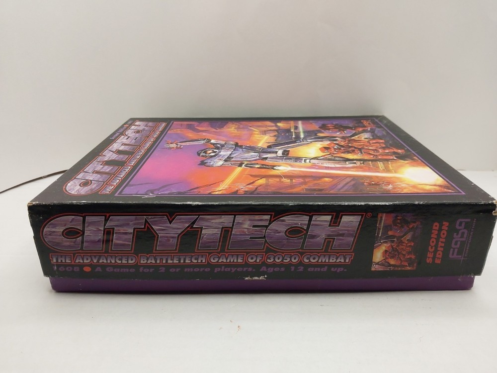 Citytech Advanced Battletech Game Second Edition FASA 1994 BOX ONLY