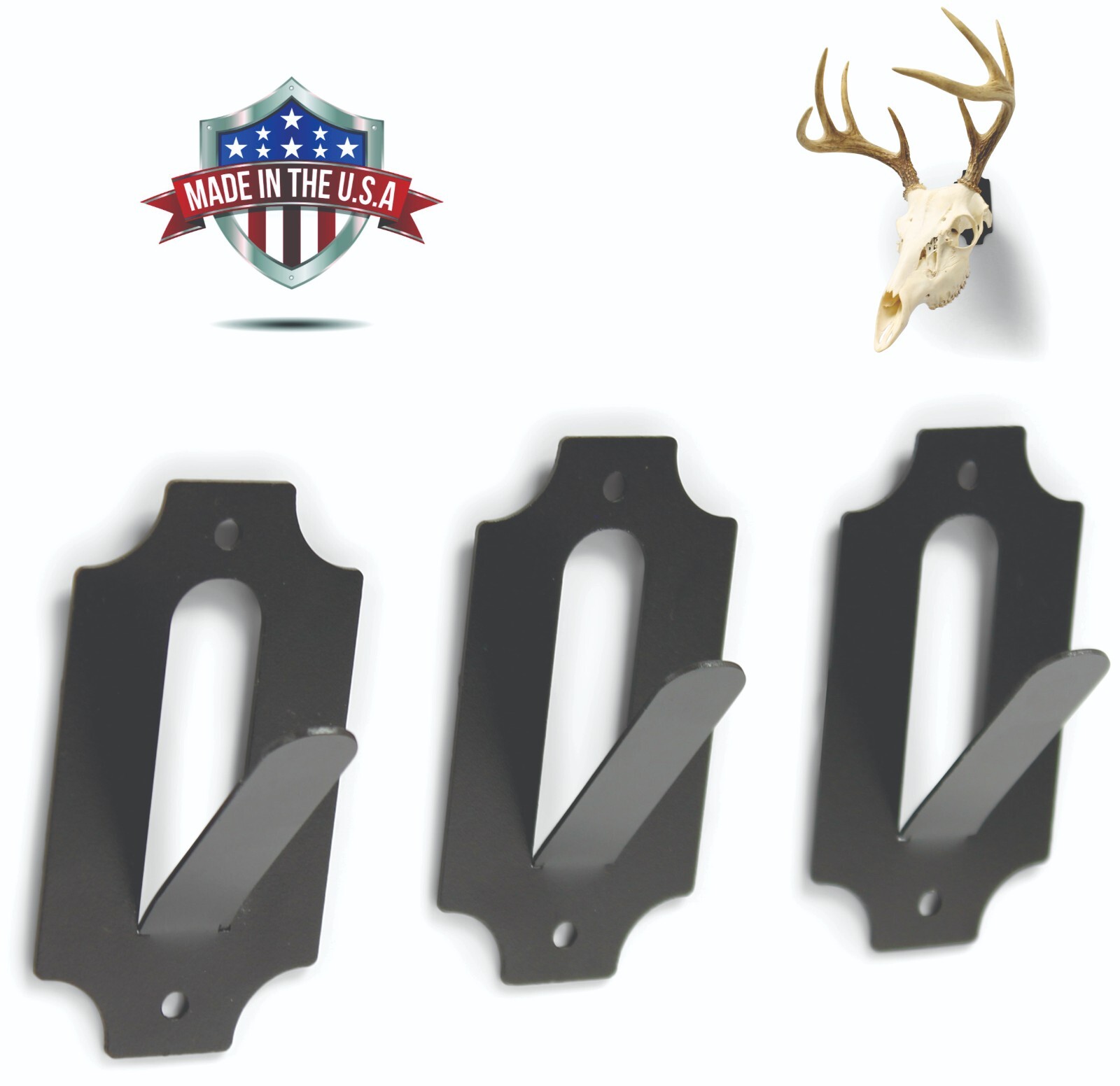 3pcs euro mount skull hanger MADE IN THE USA Euro Mount kit Whitetail Deer Hook