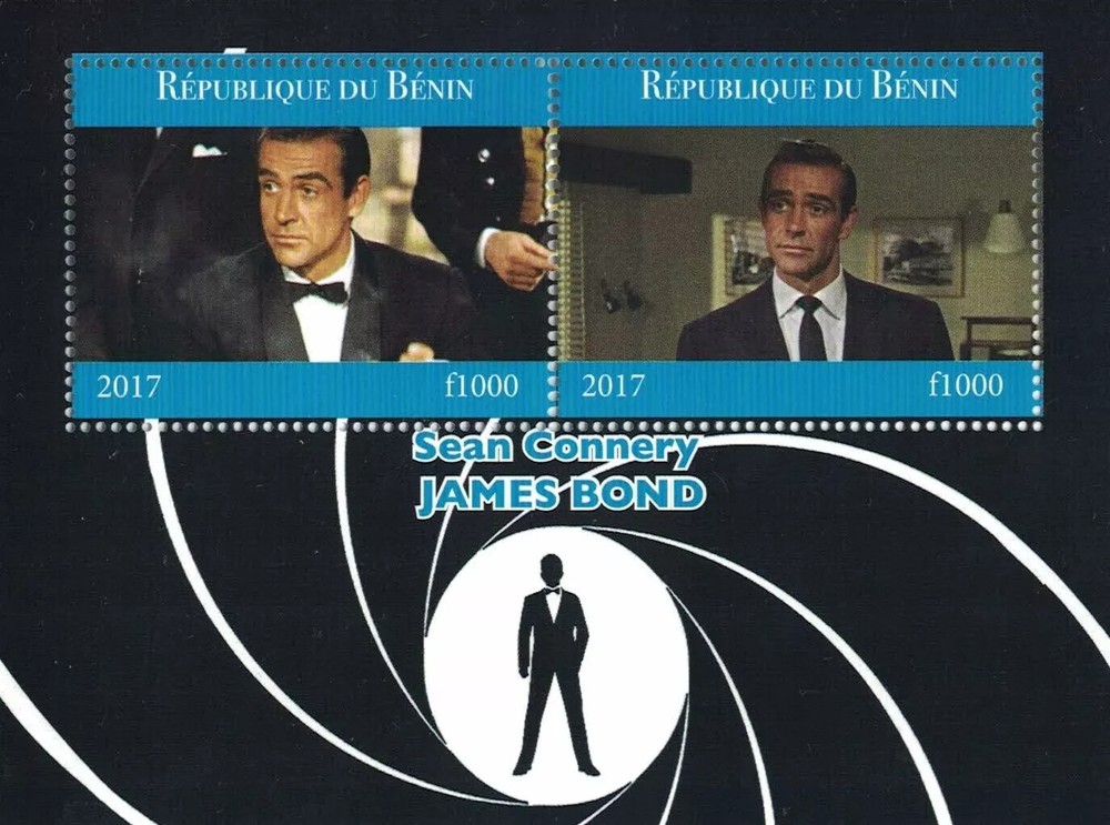 James Bond 007 2017 MNH stamp sheetlet