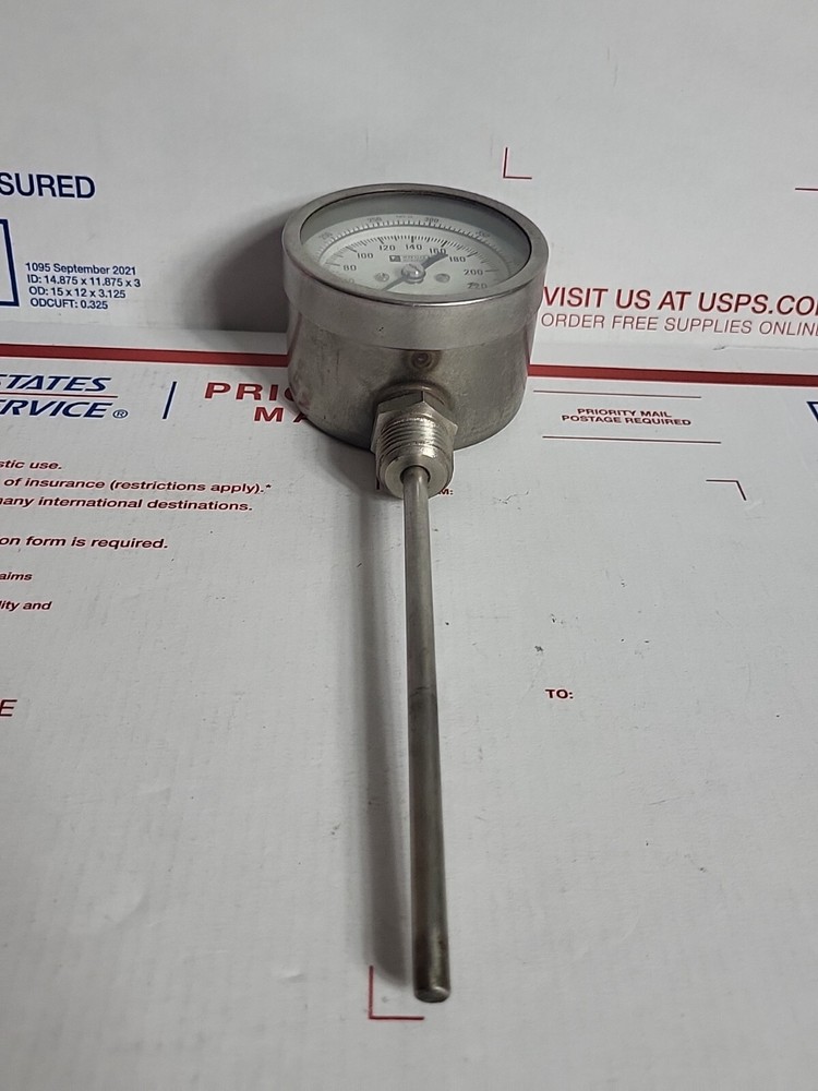 Vintage Weksler Instruments Thermometer Temperature Gauge Probe