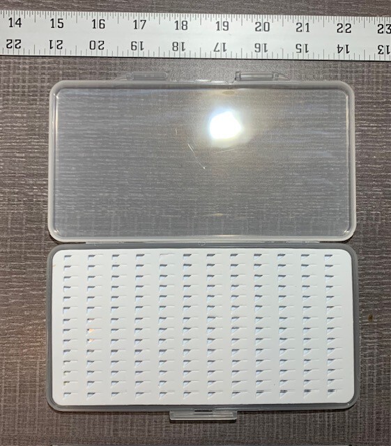 Large Thin Fly or Jig box, with Slotted Foam Insert