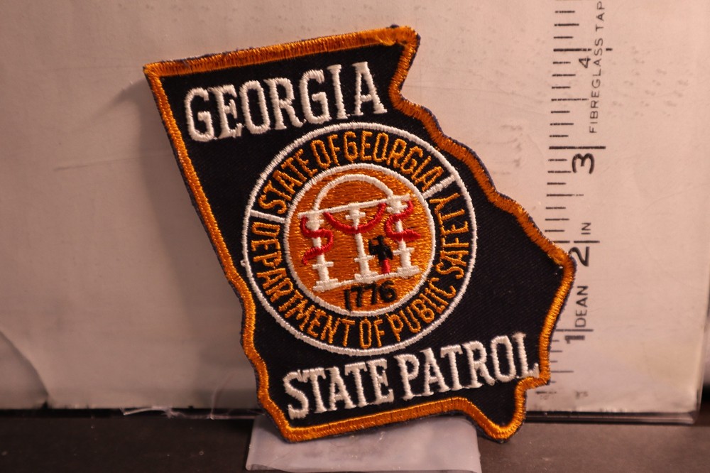 police patch   STATE PATROL GEORGIA GOLD BORDERS