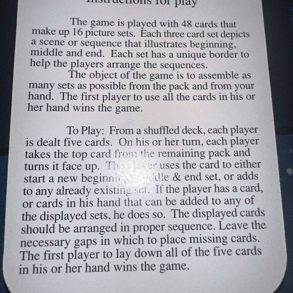 Curious Geroge Adventures Beginning Middle & End Card Game