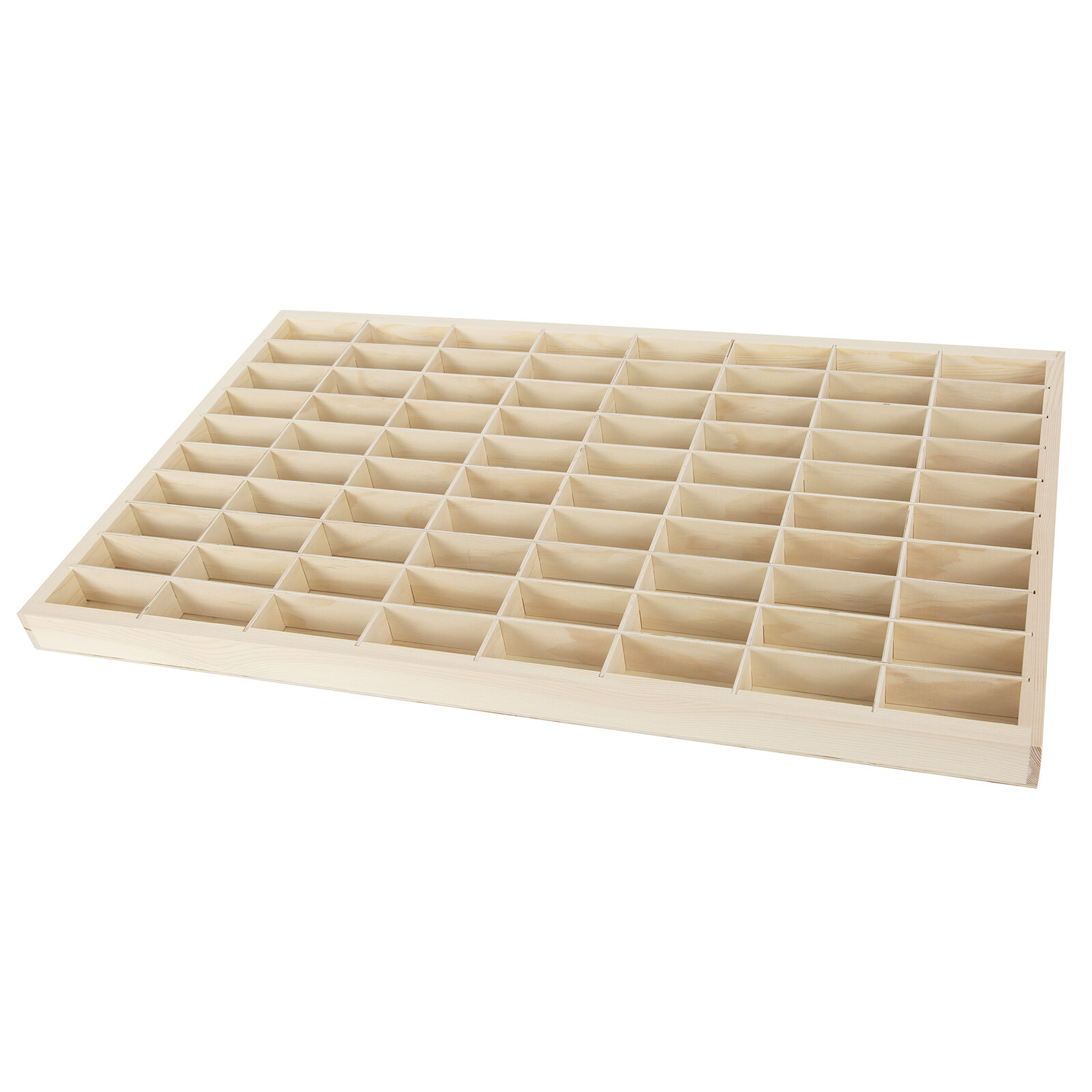 80 Grids Wall Mounted Wooden Display Case 1/64 Hot Wheels Diecast Car Matchbox