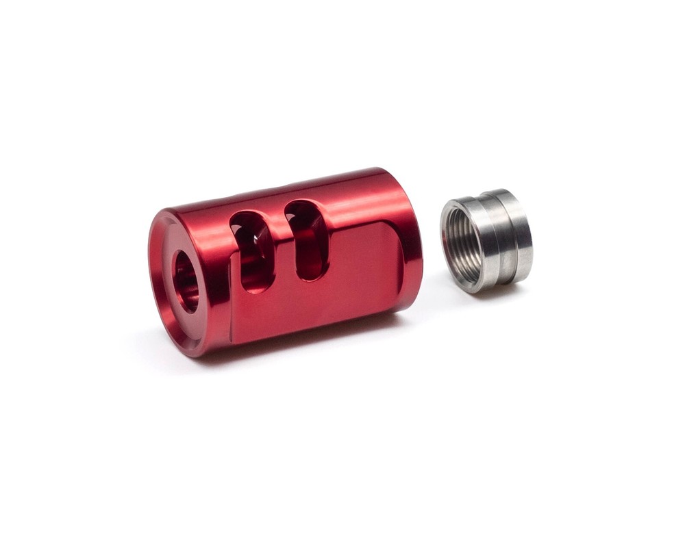 TTI AIRSOFT TTI-P0020-RD AAP-01 TYPE-A Compensator (14mm CCW) RED