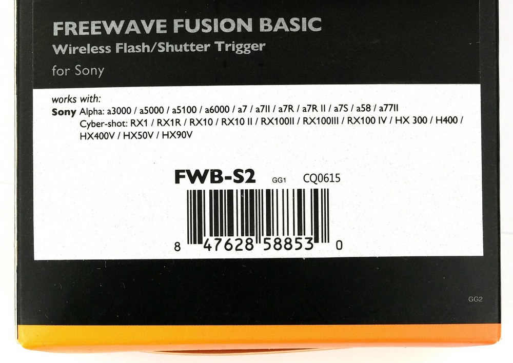 Vello Freeware Fusion Basic Wireless Transmitter & Receiver FWB-S2 (for Sony)
