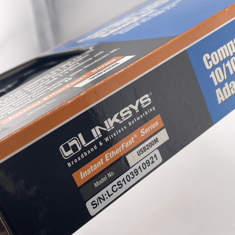 Linksys Compact USB 2.0 Network Adapter 10/100 NBA M.W