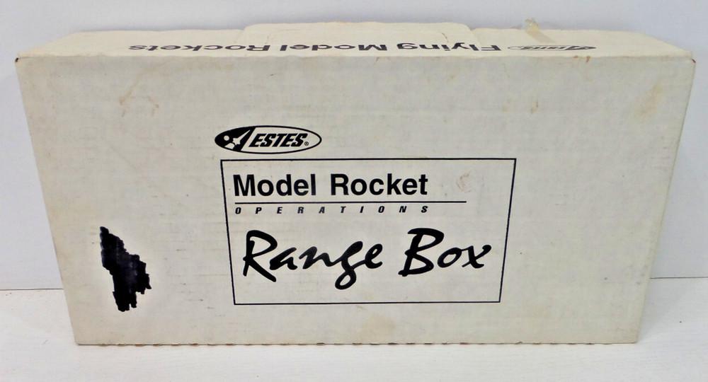 Estes model rocket range box and rocket NO MOTORS included