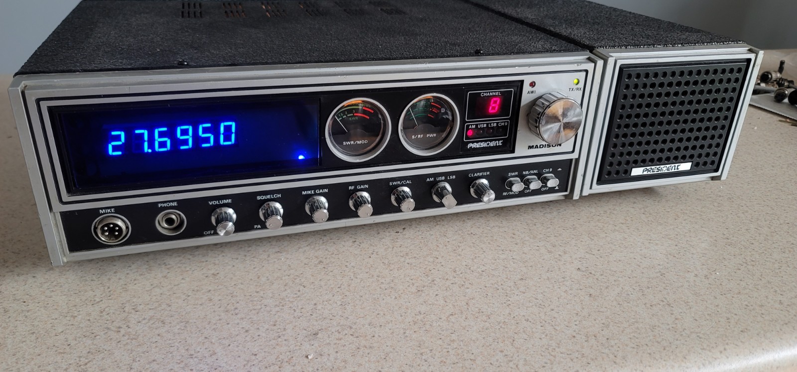 CB BASE RADIO PRESIDENT MADISON AM SSB W/ EXTRAS