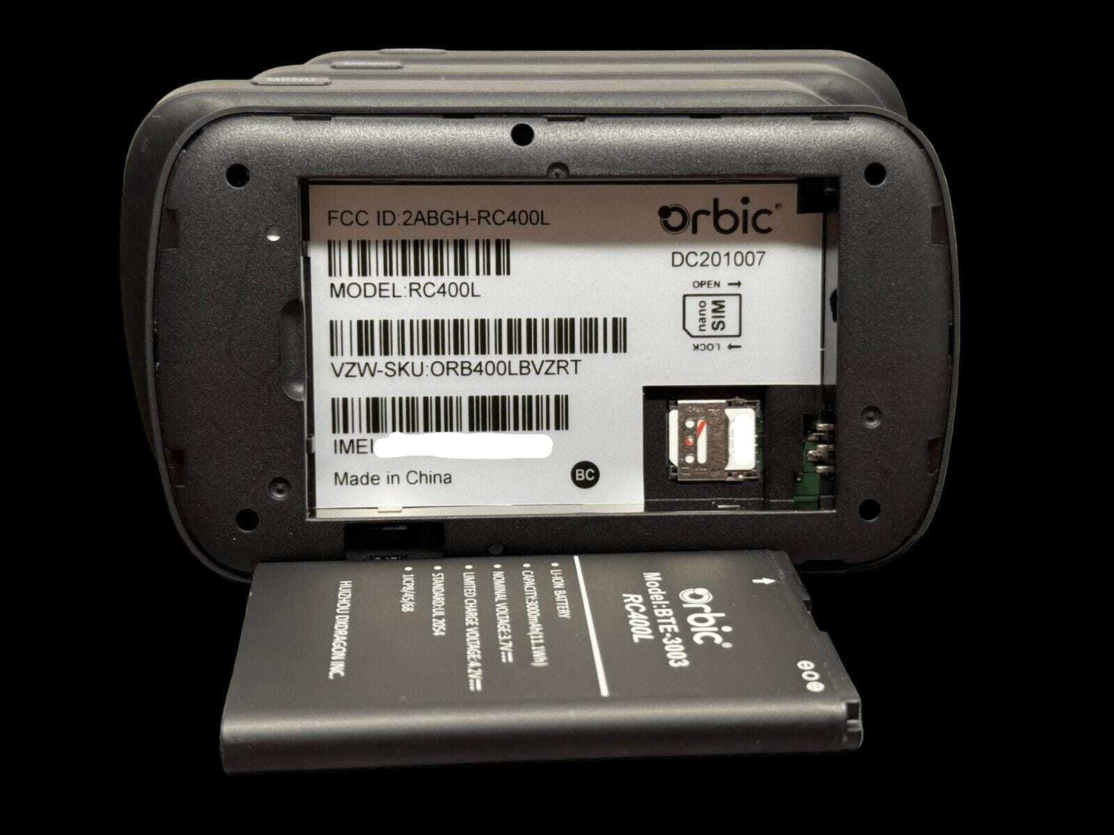 RayHunter IMSI Catcher & Stingray Detector - Orbic RC400L Mobile Hotspot