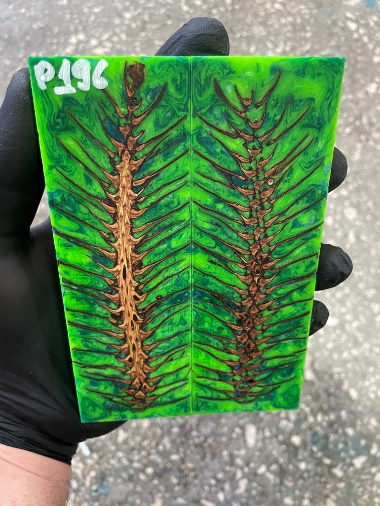 Pinecone Resin Knife Scales Stabilized Pair Handle Material Knifemaking P196