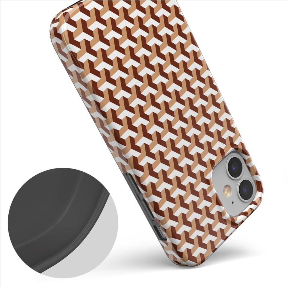 Casely iPhone 12/12 Pro Case | Abstract Geo Design | Slim Protective Cover