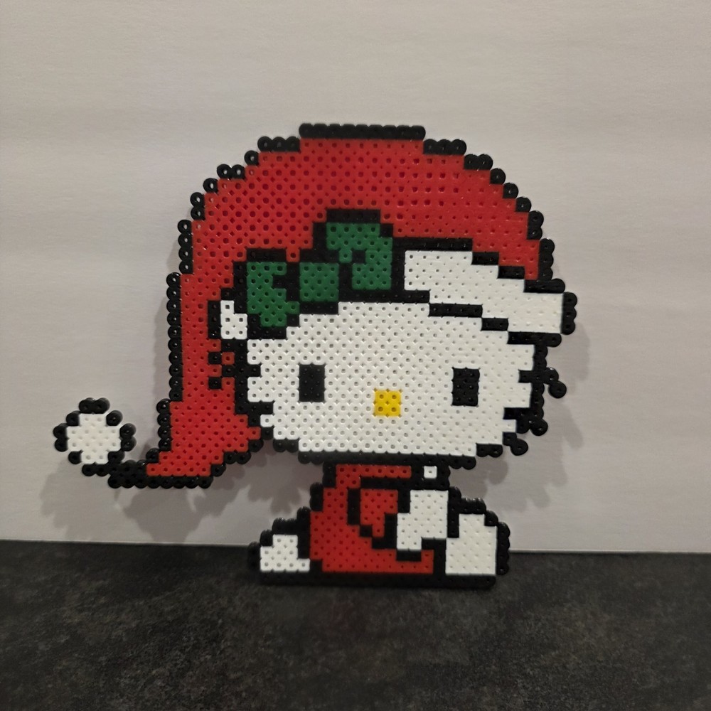 Hello Kitty Perler Beads Artwork Christmas