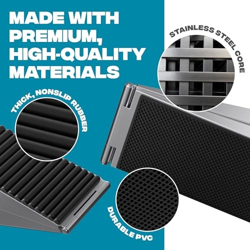 XL Adjustable Chrome Door Stopper with Spring – Heavy 1 Pack Spring Silver