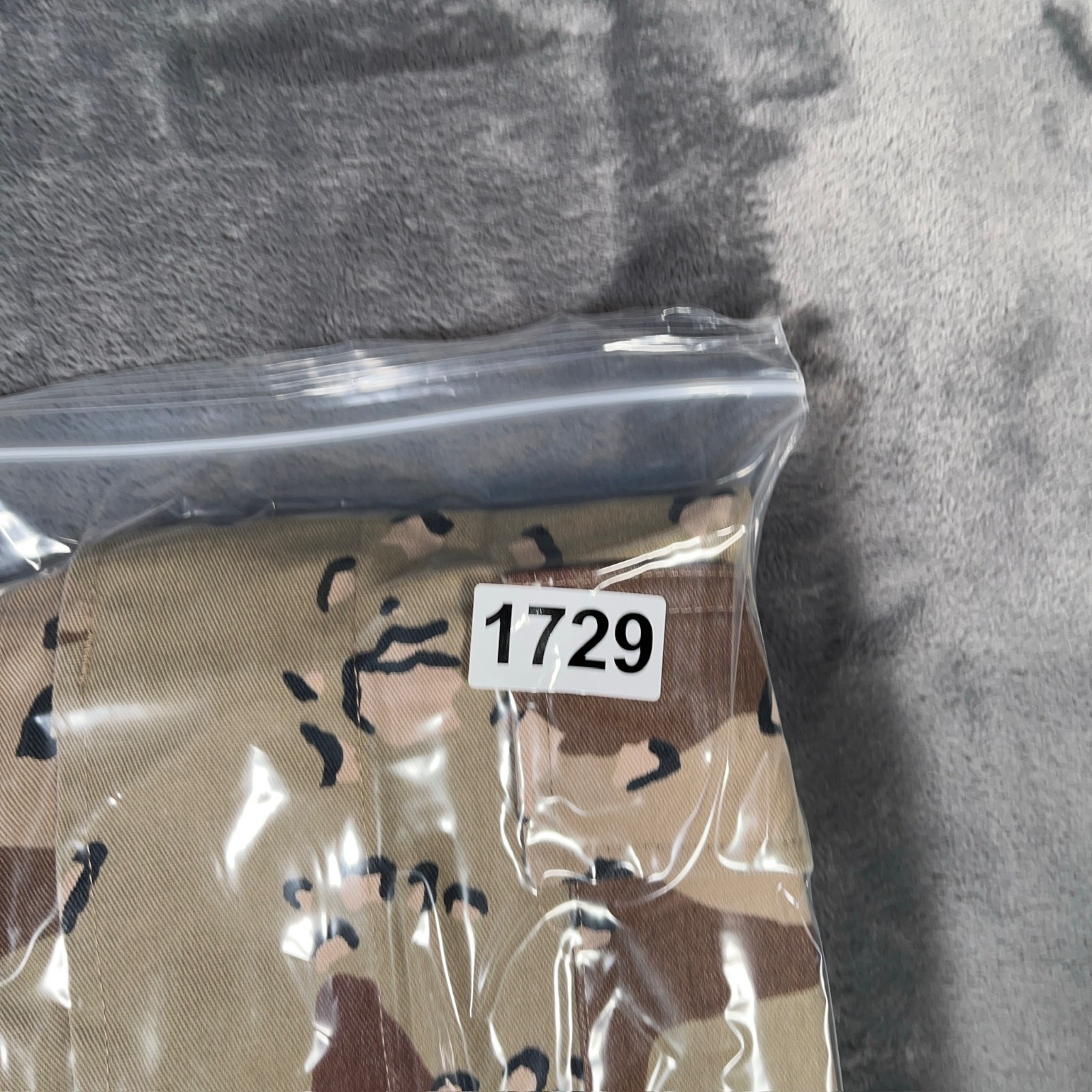 Vintage US Military Desert Camo Combat Coat Mens Large Regular Chocolate Chip 90