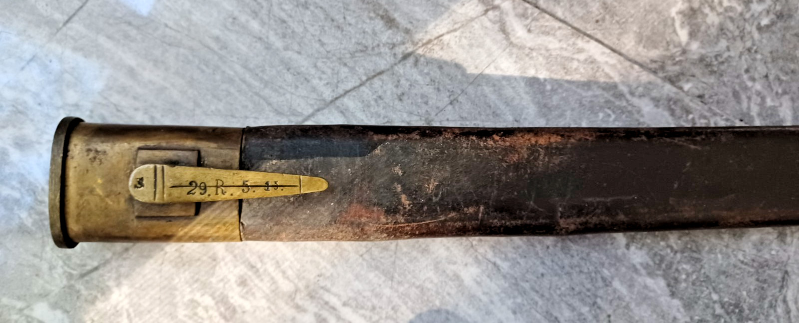 WWI Imperial German Dress Bayonet M1871 Style WKC Solingen Etched Unit Marked