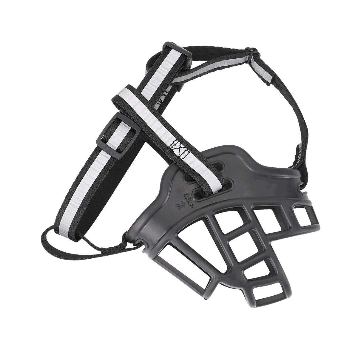 Large Pet Dog Basket Muzzle Mouth Cover Mesh Cage No Barking Biting Chewing