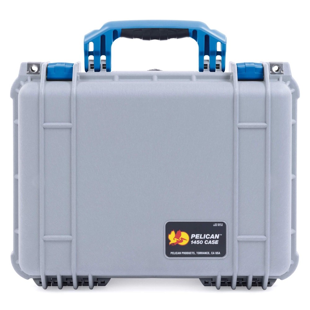 Silver & Blue Pelican 1450 case. Comes empty - no foam.