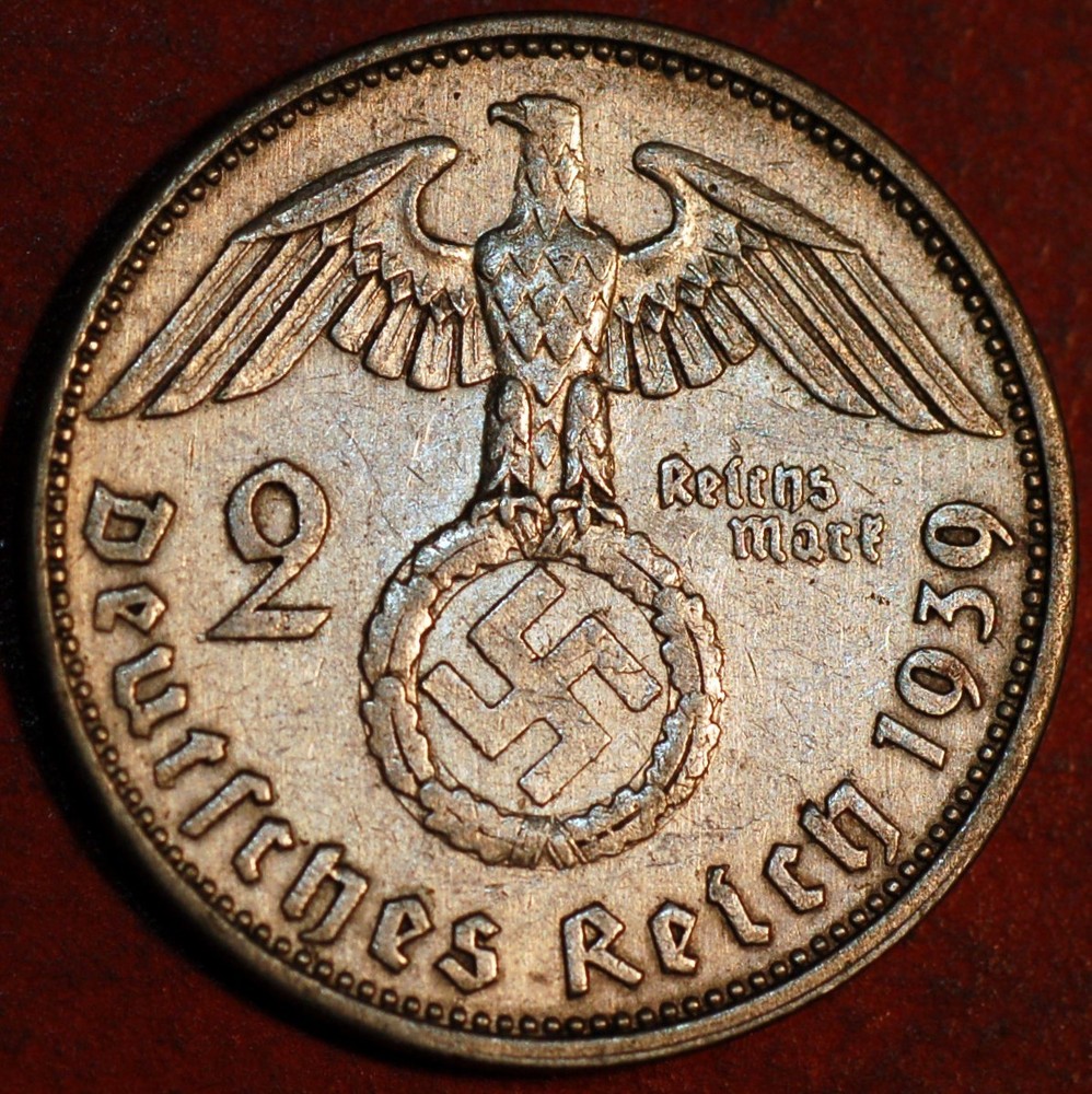 Germany Third Reich 2 Reichsmark 1939 A KM# 93 silver