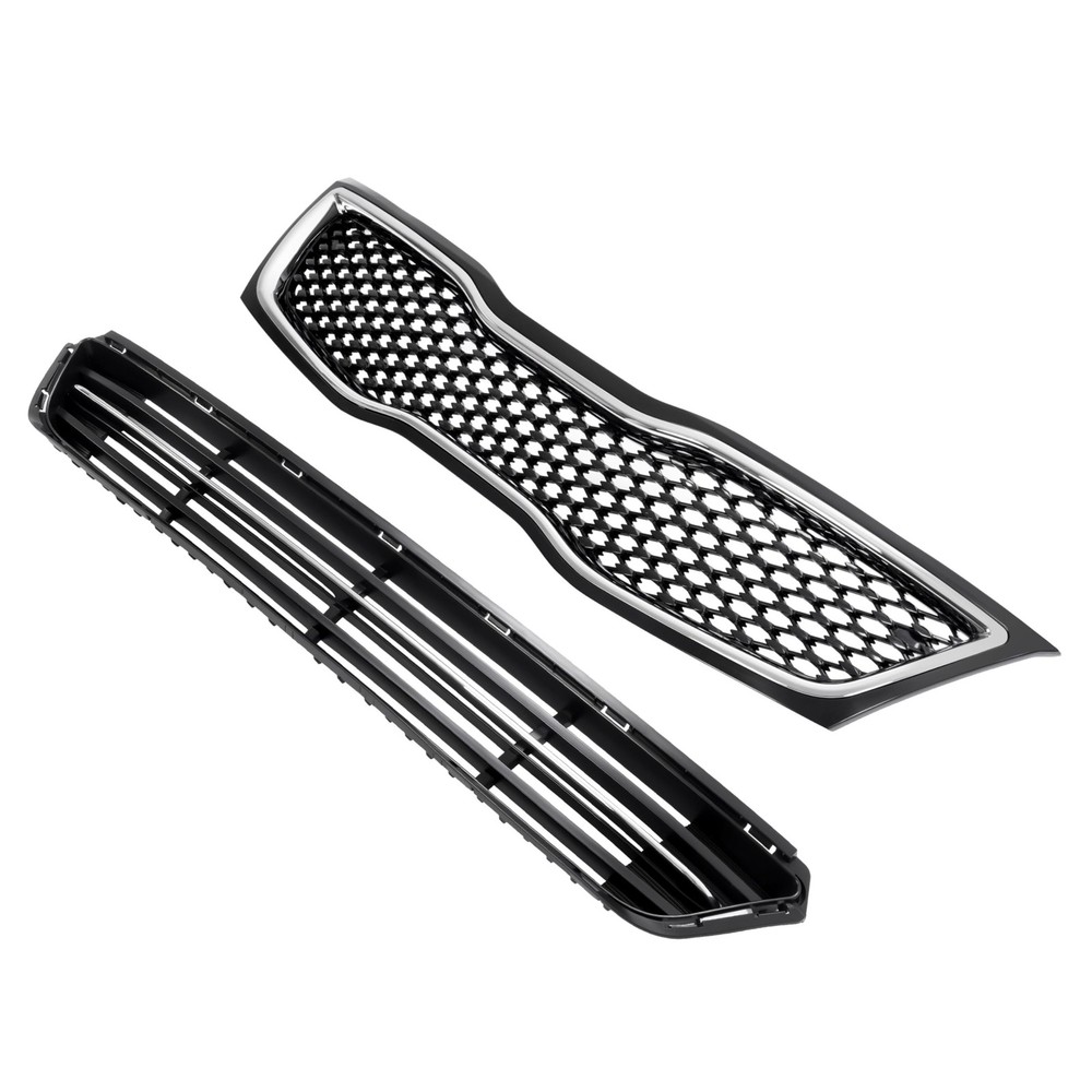 HECASA Upper+Lower Bumper Grille Compatible with 2014-2015 Kia Optima Front B...