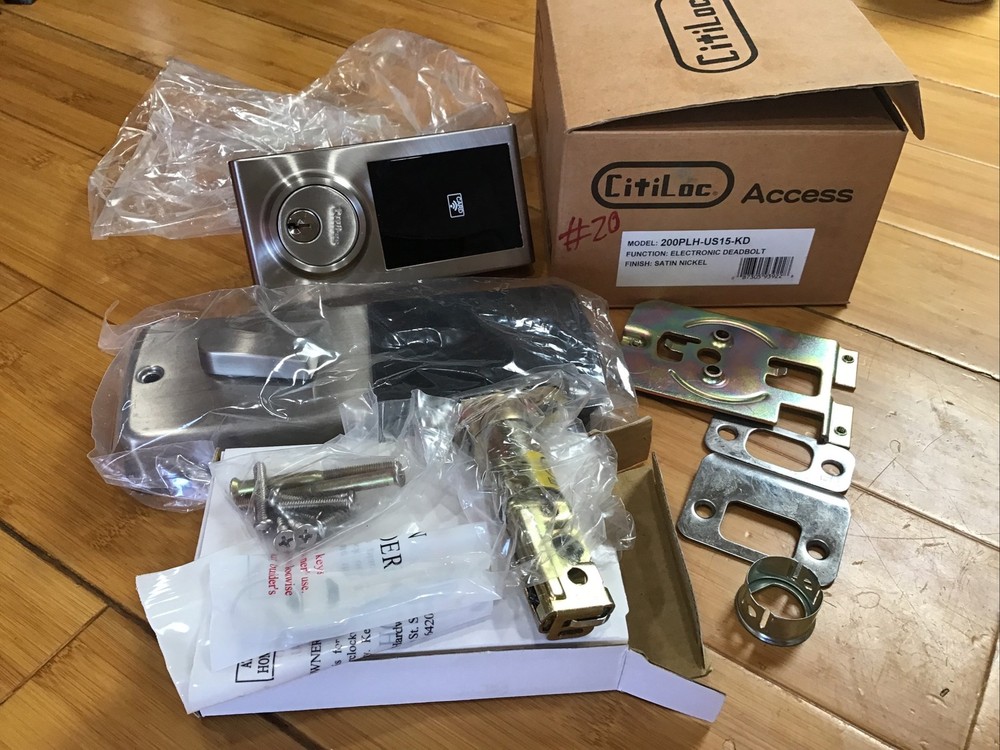 citiloc access 200 PLH electronic deadbolt, Smart Card Sensor.￼