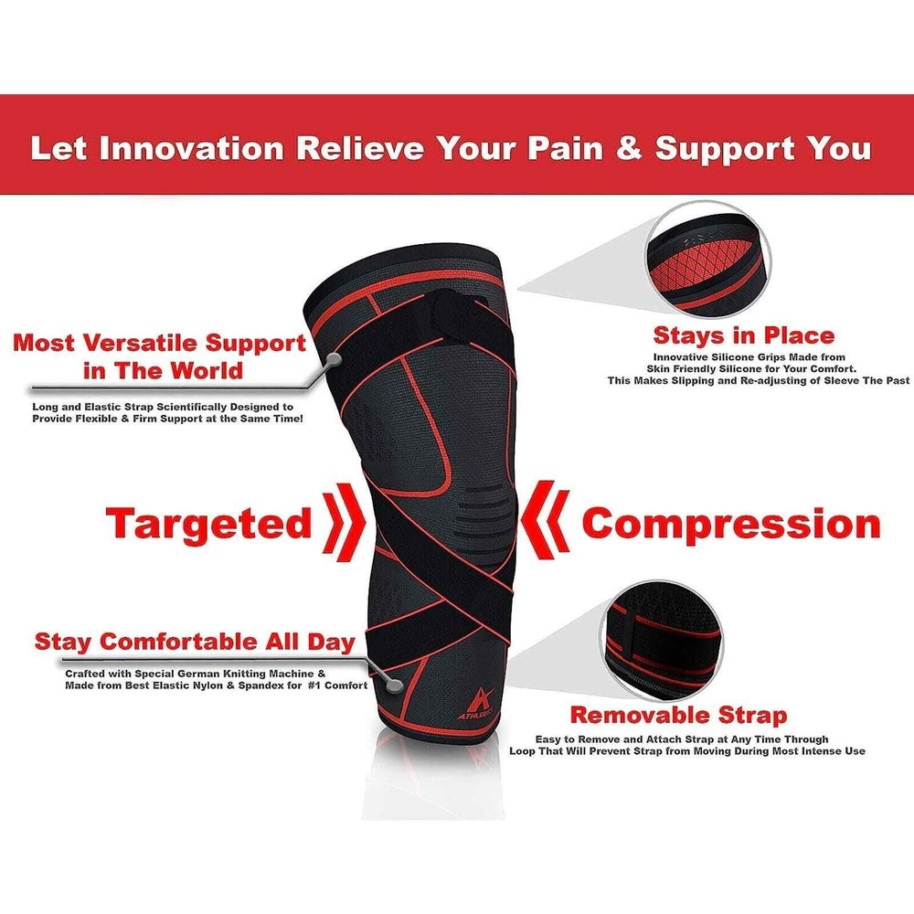 2 Athletic plus knee pads Supports Training Athledict