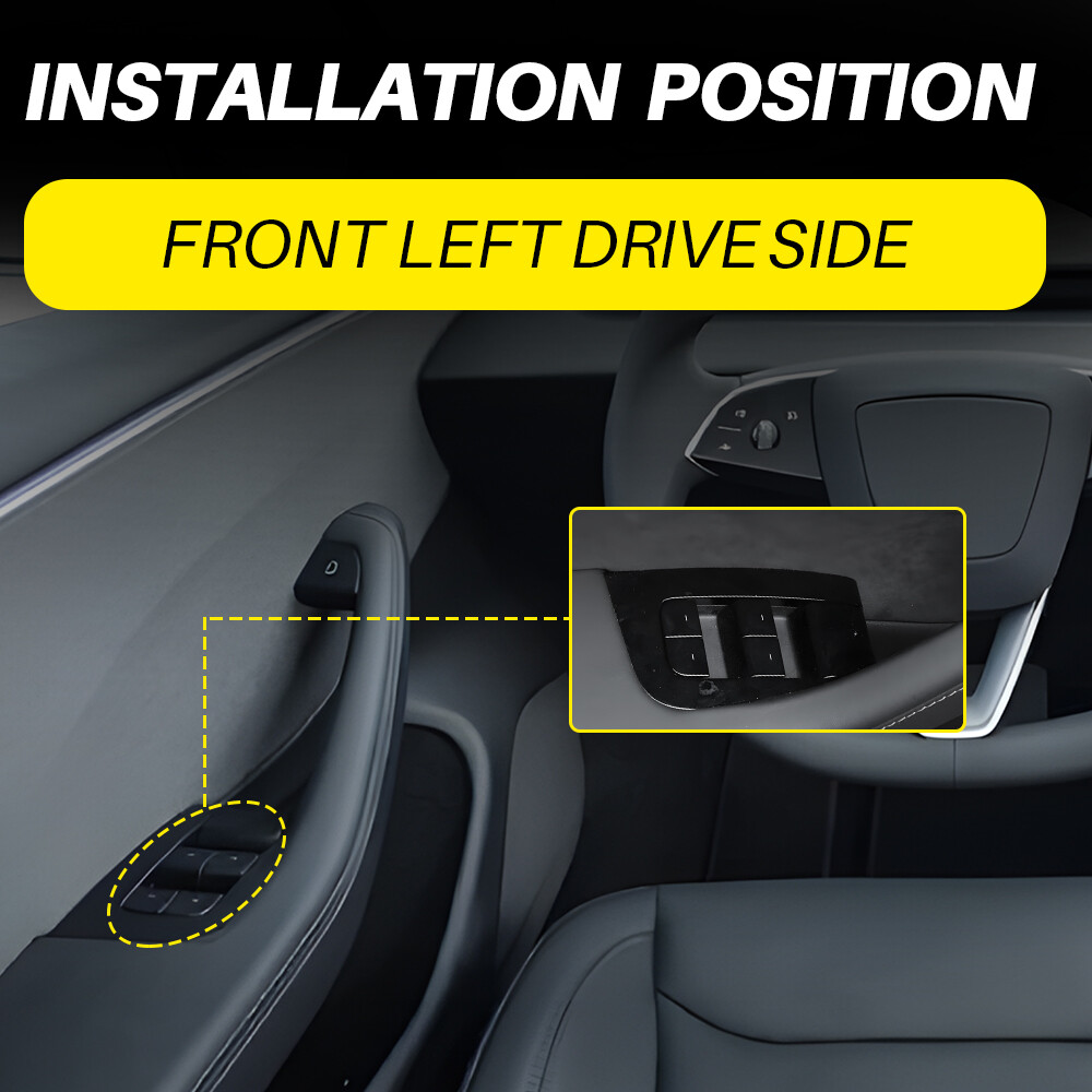 Master Power Window Switch For 2017-2020 Tesla Model 3 M3 Front Left Driver Side