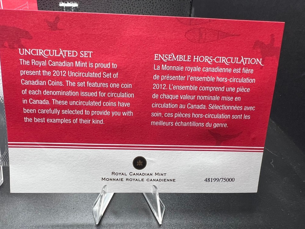 2012 Canada Uncirculated Coin Year Set