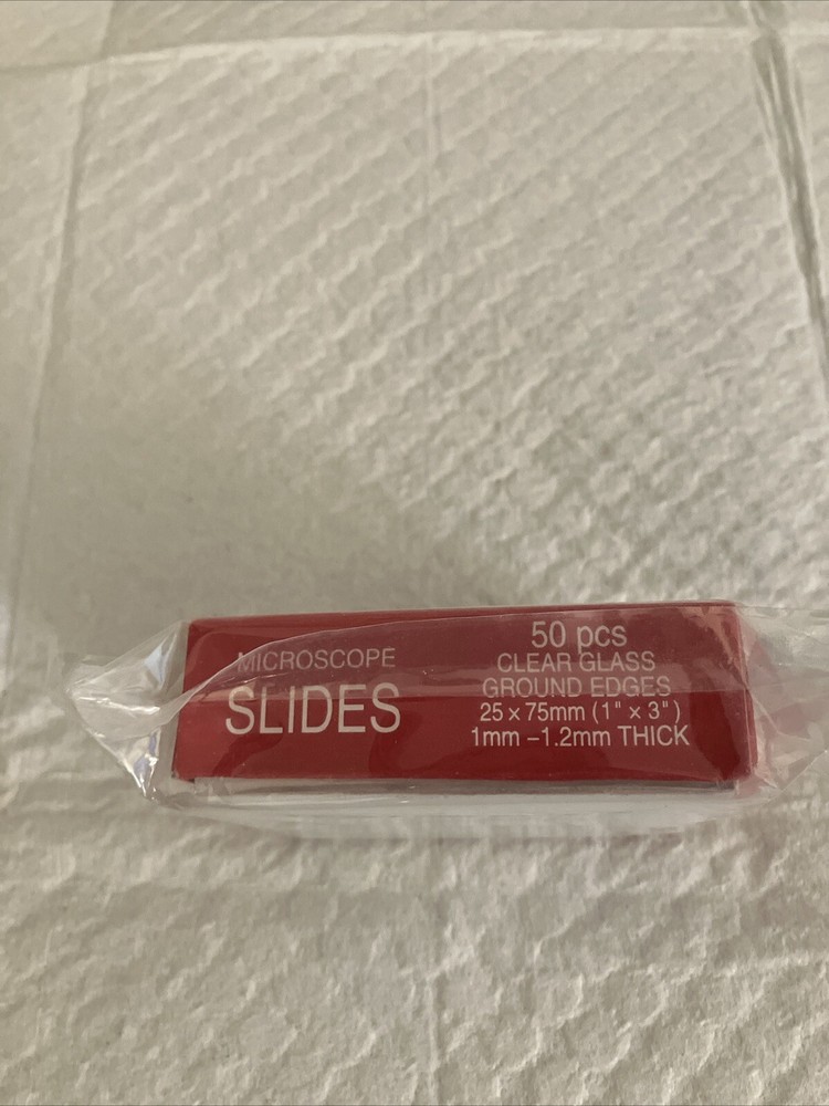 50 Blank Glass Microscope Slides& 50 Cover Slips For Experiments And Analysis