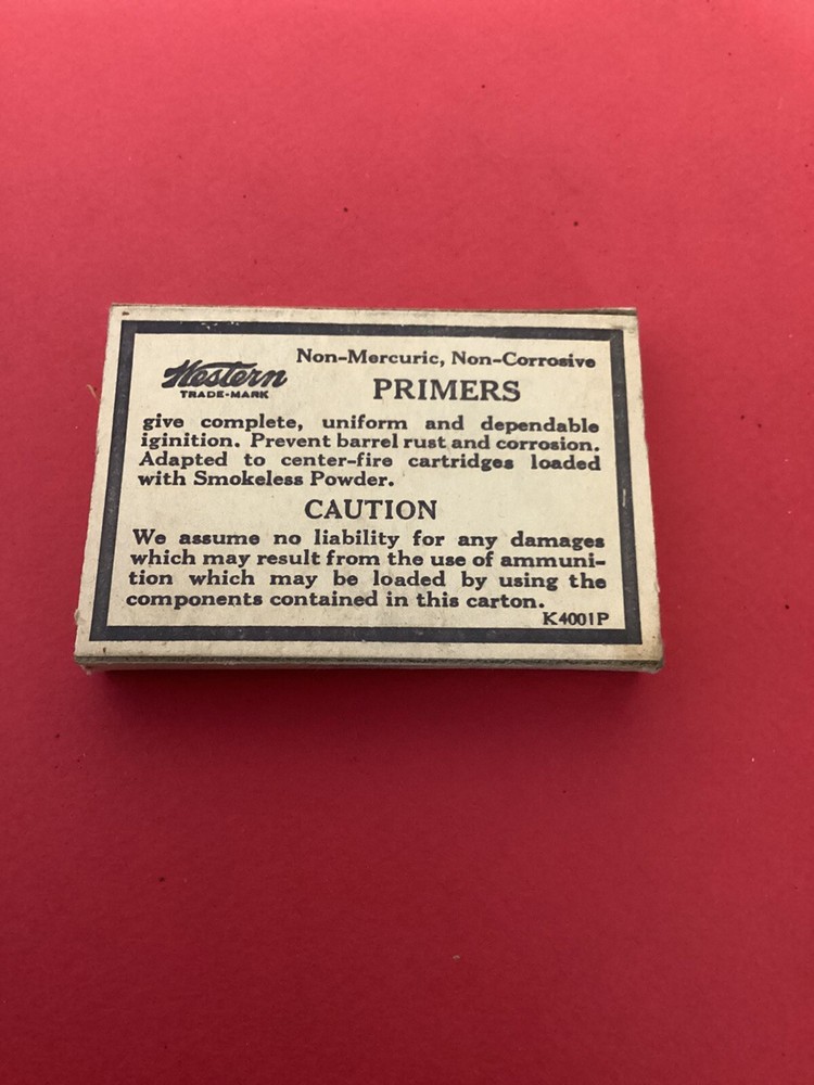 EMPTY Ammo Box Western Primers