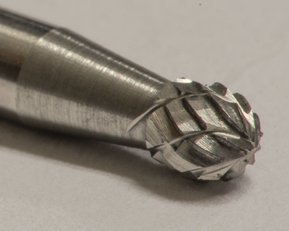 SD42D Ball Shape SOLID Carbide Burr Bur Cutting Tool Die Grinder Bit 1/8"