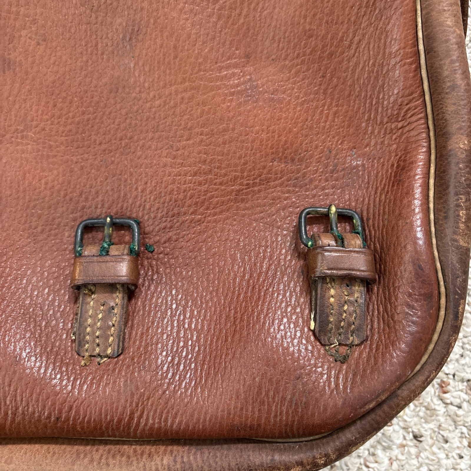 US Cavalry Saddle Bags WWI Antique Leather US Military Saddle Bags Army