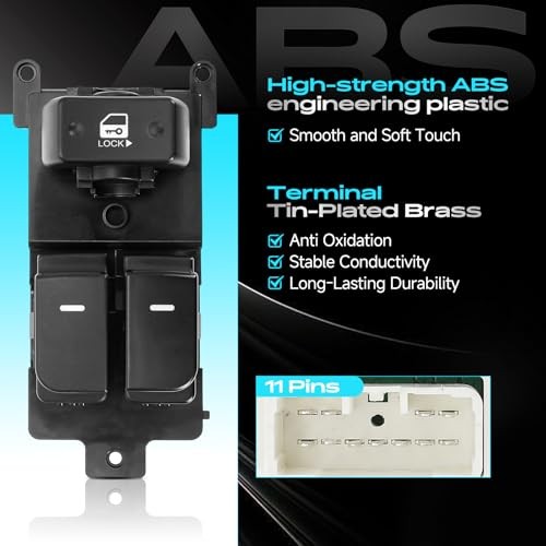 Power Window Switch Front Left Driver Side Compatible with Kia Forte Koup