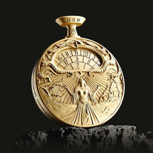 Dragonstone Prophecy Dice -Gold