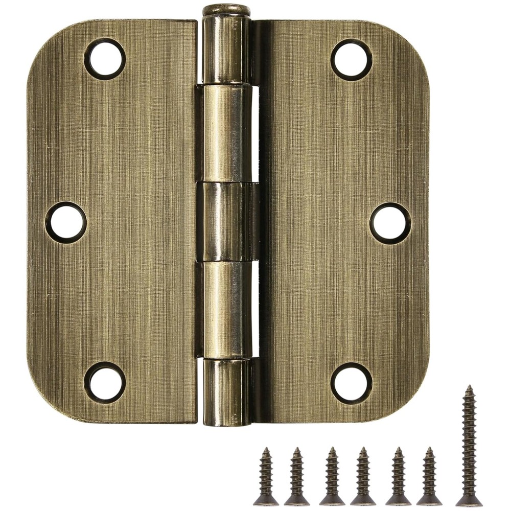 Decorative Antique Brass Door Hinges 12 Pack
