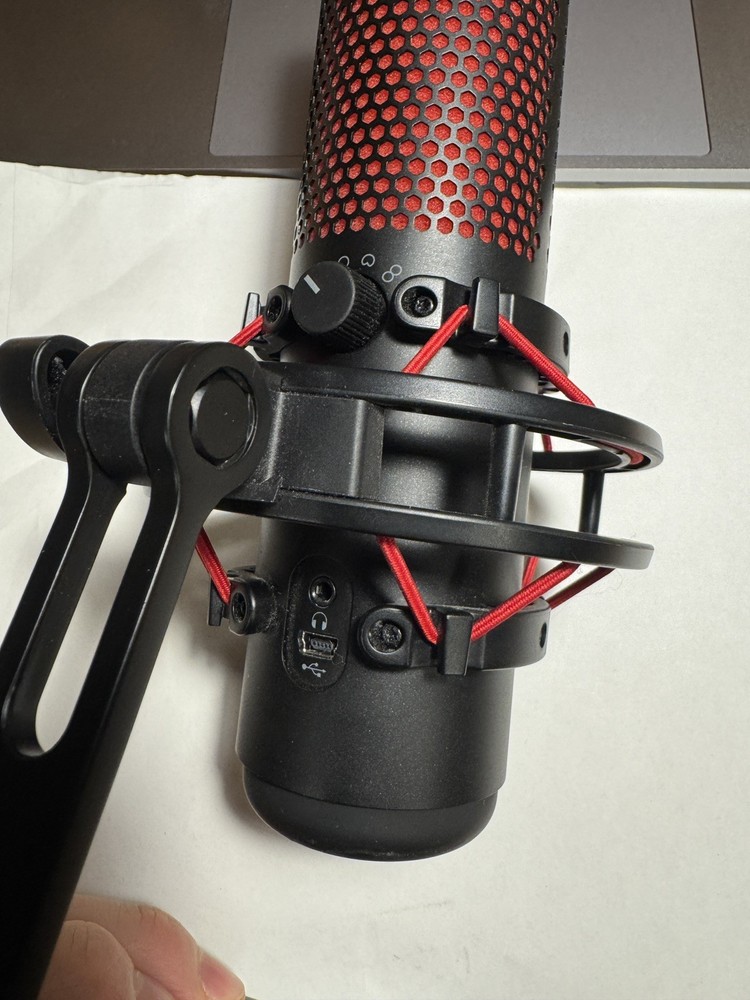 HyperX Quadcast USB Microphone - Good Condition w/ stand and arm adapter