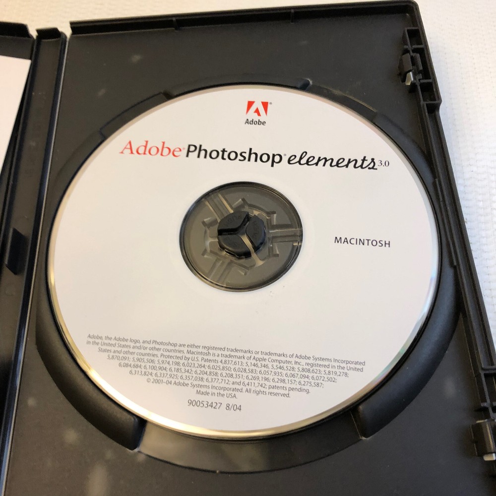 Adobe Premier Elements 3.0 PC 2004 1 Disc + Serial Code Number Macintosh Version