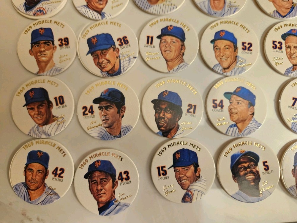 1969 NEW YORK MIRACLE METS 31 POGS