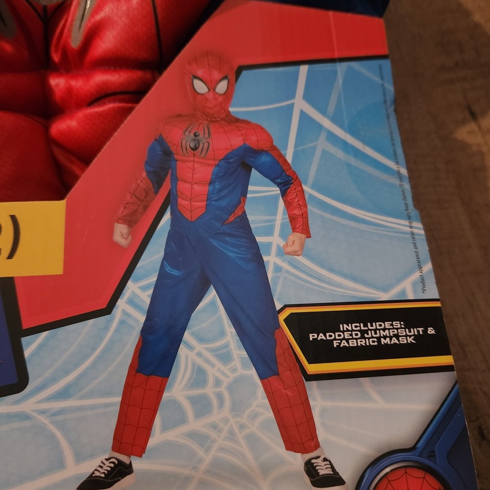 Marvel Spiderman Costume Boys Large 10/12
